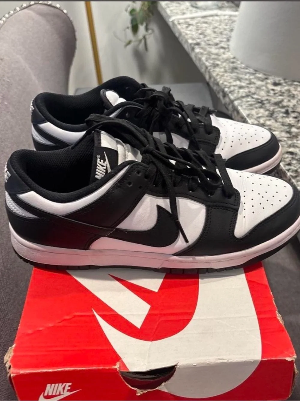 Nike Black and White Low-Top Sneakers